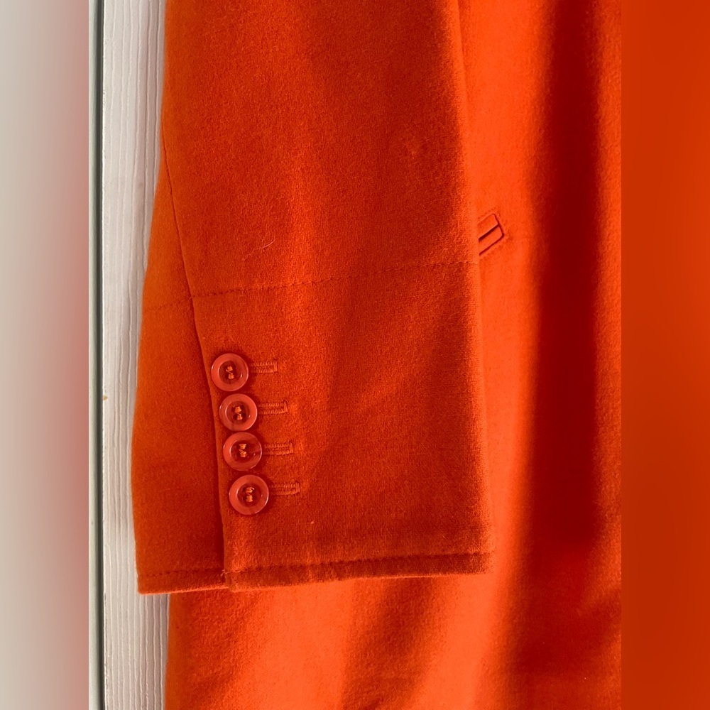 Harve Benard Vibrant Orange Trench Coat - Picture 3 of 9